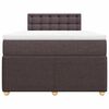 vidaXL Boxspring posteľ s matracom tmavohned&aacute; 120x190 cm l&aacute;tka