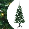 vidaXL Rohov&yacute; umel&yacute; vianočn&yacute; strom s 150 LED-i Zelen&aacute; 150 cm PVC a kov