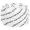 vidaXL Pleten&eacute; lodn&eacute; lano biele 16 mm x 25 m polyester