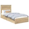 vidaXL &Uacute;ložn&aacute; posteľ Sonoma dub 75 x 190 cm Kompozitn&eacute; drevo