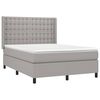 vidaXL Boxspring posteľ s matracom bledosiv&yacute; 140x190 cm l&aacute;tka
