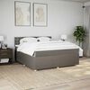 vidaXL Posteľn&yacute; r&aacute;m boxspring s matracom sivohned 180x200 cm l&aacute;tka