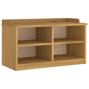 vidaXL Lavica do predsiene SANDNES 87x40x50 cm borovicov&yacute; mas&iacute;v