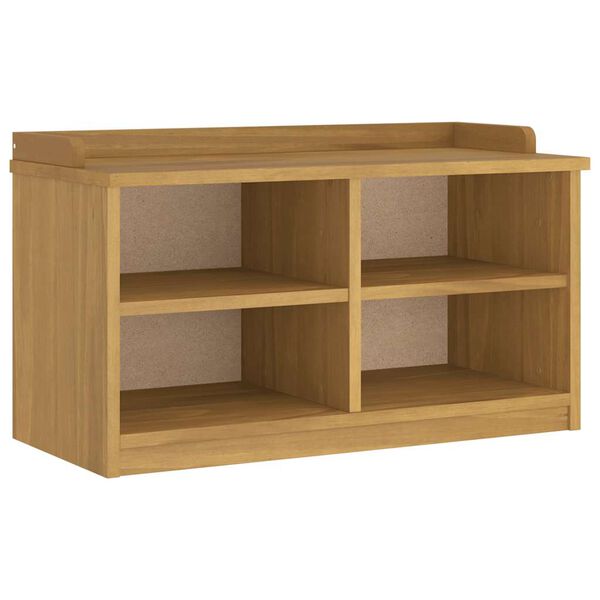 vidaXL Lavica do predsiene SANDNES 87x40x50 cm borovicový masív