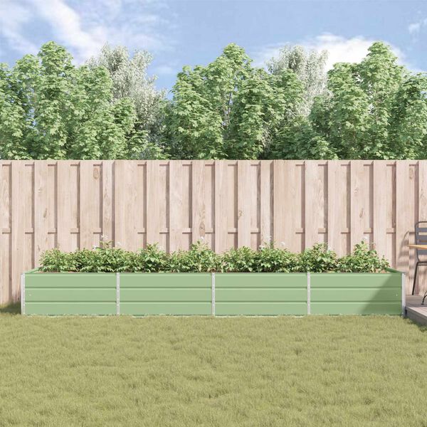 vidaXL Hrant&iacute;k Pastelovo zelen&aacute; 195 x 100 x 45 cm Pozinkovan&aacute; oceľ