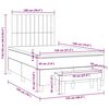 vidaXL Boxspring posteľ s matracom kr&eacute;mov&aacute; 120x190 cm l&aacute;tka