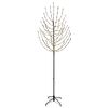 vidaXL LED vianočn&yacute; stromček Čierna 210 cm Oceľ 180 LED