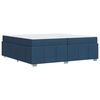 vidaXL R&aacute;m postele s matracmi Modr&aacute; 200 x 200 cm l&aacute;tka