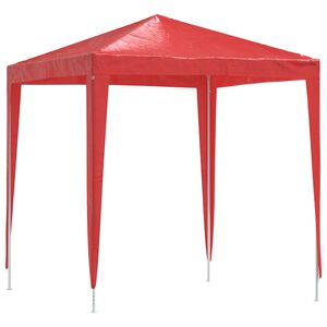 vidaXL P&aacute;rty stan 200 x 200 x 240 cm Červen&aacute; PE a oceľ
