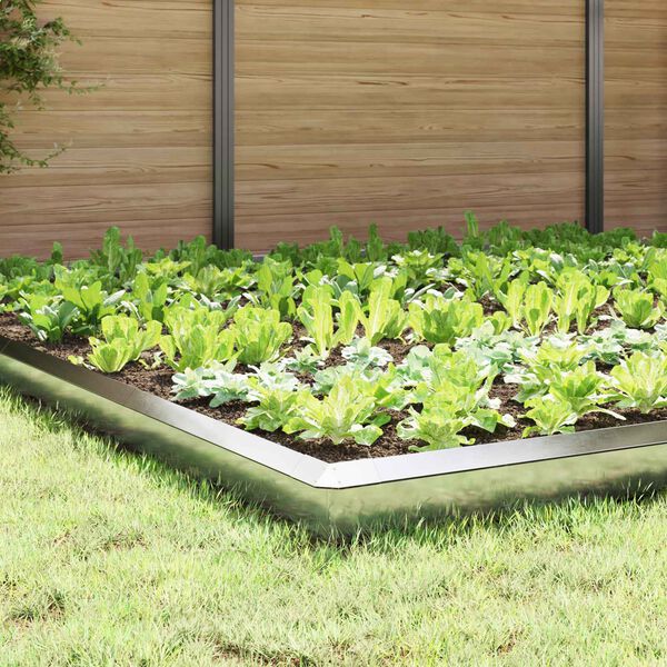 vidaXL Slim&aacute;kov&eacute; z&aacute;brany 20 pcs Strieborn&aacute; Nerezov&aacute; oceľ