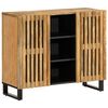 vidaXL Komoda 90x34x75 cm surov&yacute; mangovn&iacute;kov&yacute; mas&iacute;v