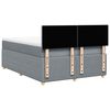 vidaXL Boxspring posteľ s matracom svetlosiv&aacute; 100x200 cm l&aacute;tka