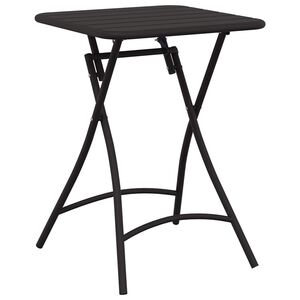 vidaXL Bistro st&ocirc;l Antracit 55 x 55 x 72,5 cm Pr&aacute;&scaron;kovan&aacute; oceľ