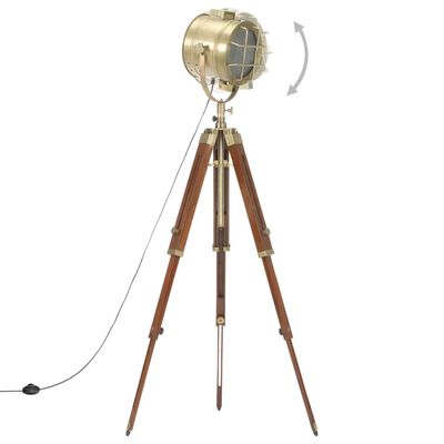 vidaXL Lampa na statíve, mangový masív 165 cm