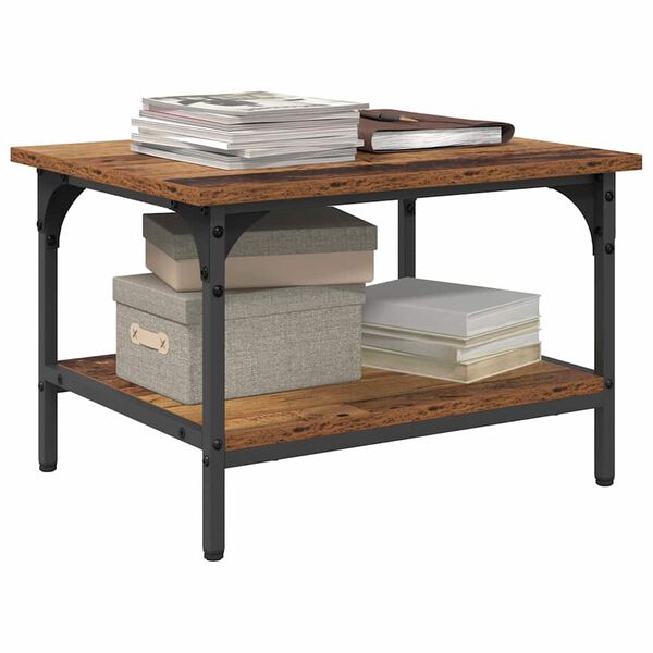 vidaXL Stojan na tlačiareň Star&eacute; drevo 50 x 40 x 38 cm