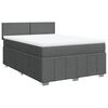vidaXL Boxspring posteľ s matracom tmavosiv&aacute; 160x200 cm l&aacute;tka