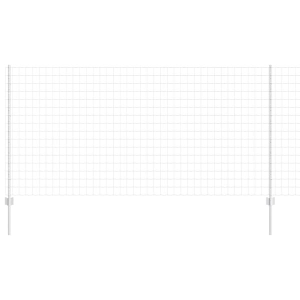 vidaXL Plot s podperou Strieborn&aacute; 1,2 x 10 m Oceľ