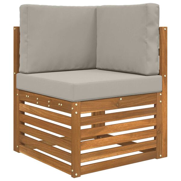 vidaXL Vank&uacute;&scaron; na vonkaj&scaron;iu pohovku 3 pcs Biely Polyester