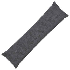 vidaXL Poťah na podložku HEERLEN Tmavosiv&aacute; 40 x 145 cm Umel&aacute; kr&aacute;ličia