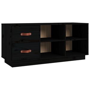 vidaXL Lavica na top&aacute;nky čierna 100x34x45 cm mas&iacute;vna borovica
