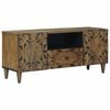 vidaXL TV skrinka Hned&aacute; 105 x 33,5 x 46 cm Mas&iacute;vne mango drevo