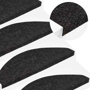 vidaXL Samolepiace n&aacute;&scaron;ľapy na schody 15 ks 65x22,5x3,5 cm antracitov&eacute;