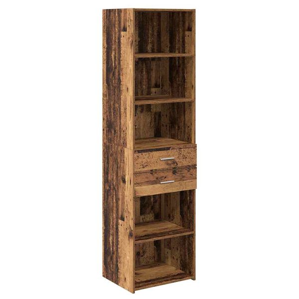 vidaXL Highboard Star&eacute; drevo 50 x 42,5 x 185 cm Kompozitn&eacute; drevo