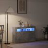 vidaXL Servírovacia skriňa Betónovo sivá 116 x 30 x 75 cm