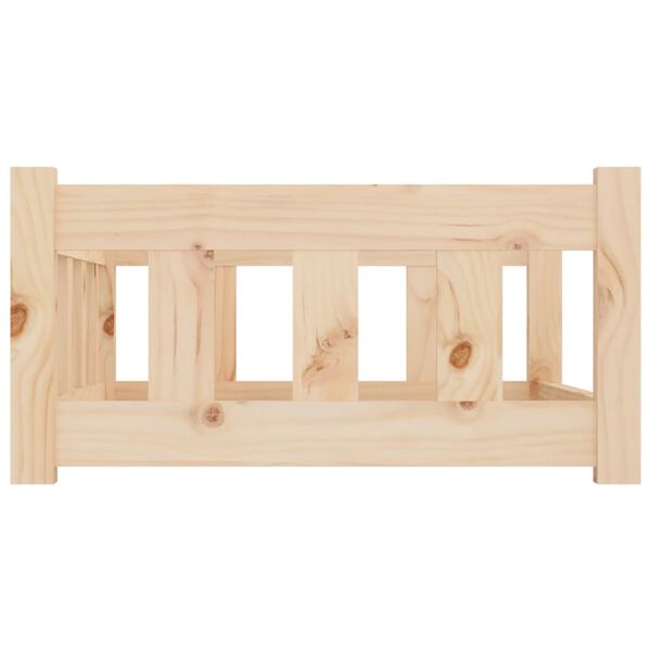 vidaXL Pelech pre psa 75,5x55,5x28 cm mas&iacute;vne borovicov&eacute; drevo