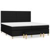 vidaXL Boxspring posteľ s matracom čierna 200x200 cm l&aacute;tka
