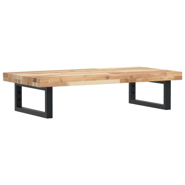 vidaXL Polica pod um&yacute;vadlo n&aacute;stenn&aacute; oceľ a ak&aacute;ciov&yacute; mas&iacute;v