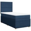 vidaXL Boxspring posteľ s matracom modrá 100x200 cm látka