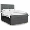 vidaXL Boxspring posteľ s matracom tmavosiv&aacute; 160x200 cm l&aacute;tka