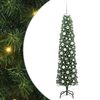 vidaXL Umel&yacute; vianočn&yacute; stromček s LED svetlom Zelen&aacute; 180 cm PVC a plast