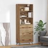 vidaXL Highboard Remeseln&yacute; dub 69,5 x 34 x 180 cm Kompozitn&eacute; drevo