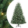 vidaXL Umel&yacute; Skl&aacute;pac&iacute; Vianočn&yacute; Stromček Zelen&aacute; 240 cm PVC a kov
