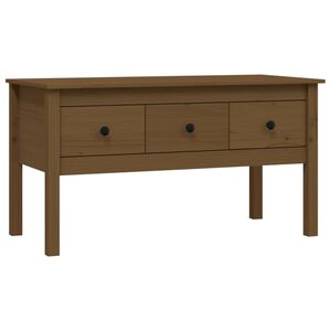 vidaXL Konferenčn&yacute; stol&iacute;k medovo-hned&yacute; 102x49x55 cm borovicov&yacute; mas&iacute;v