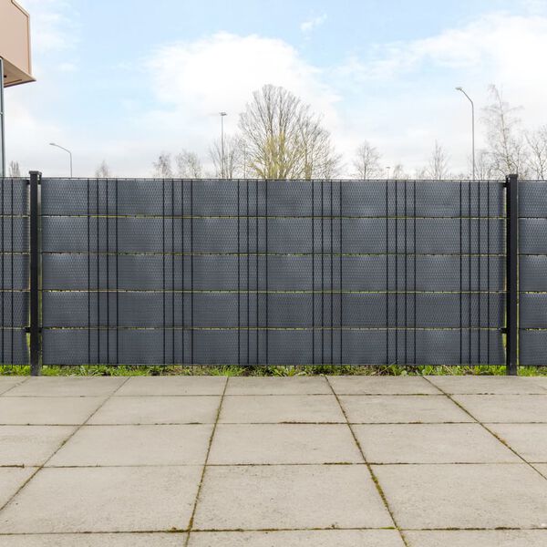 vidaXL Balk&oacute;nov&eacute; z&aacute;steny 5 ks antracitov&eacute; 255x19 cm polyratan