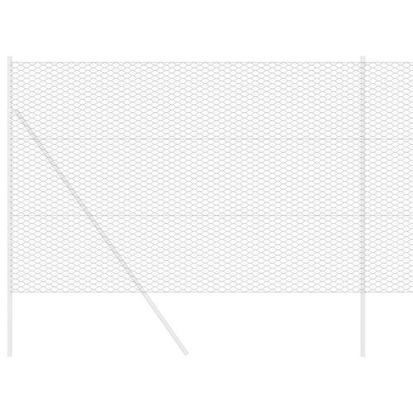 vidaXL Hexagonálny plot Sivá 1,6 x 100 m PVC