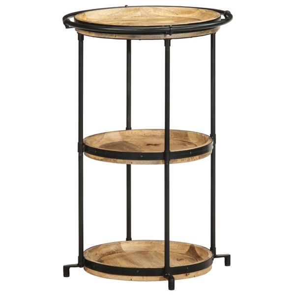 vidaXL Príručný stolík Ø55x83 cm masívne mangovníkové drevo