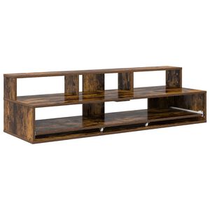 vidaXL &Scaron;t&uacute;diov&yacute; st&ocirc;l Dymov&yacute; dub 152 x 42,5 x 36 cm Kompozitn&eacute; drevo