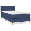 vidaXL Boxspring posteľ s matracom modr&aacute; 100x200 cm l&aacute;tka