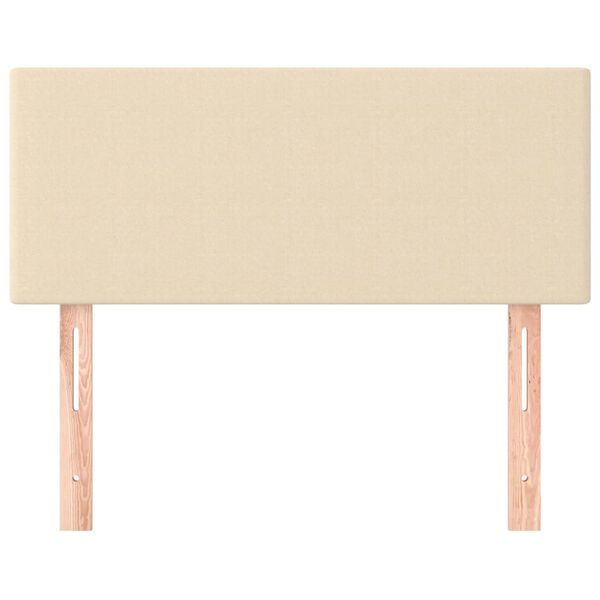 vidaXL Čelo postele kr&eacute;mov&eacute; 90x5x78/88 cm l&aacute;tka