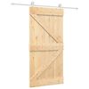vidaXL Posuvn&eacute; dvere Pr&iacute;rodn&aacute; a biela 100 x 210 cm Borovicov&yacute; mas&iacute;v