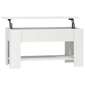 vidaXL Konferenčn&yacute; stol&iacute;k biely 101x49x52 cm spracovan&eacute; drevo