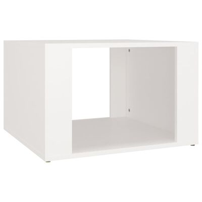 vidaXL Nočný stolík biely 57x55x36 cm spracované drevo