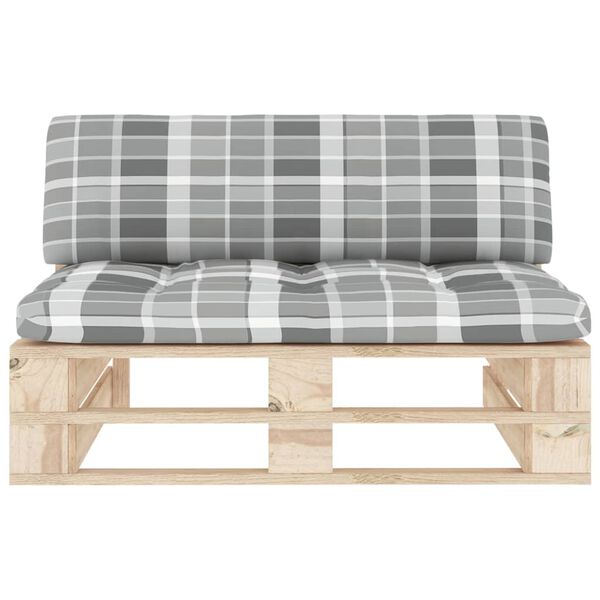 vidaXL Stredová záhradná pohovka z paliet, impregnovaná borovica