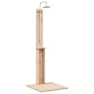vidaXL Extern&aacute; sprcha Pr&iacute;rodn&aacute; 75 x 76 x 217 cm Mas&iacute;vna borovica