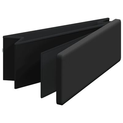 vidaXL Úložná lavica skladacia čierna PVC