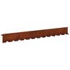 vidaXL Obrubn&iacute;k tr&aacute;vnika 10 ks 102 x 10 x 4 cm Oceľ Hrdzav&yacute;